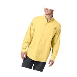 Koszule Columbia PFG Tamiami II Long Sleeve Tall Męskie Pomarańczowe | 24UORXHZN