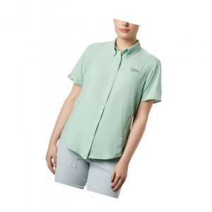 Koszule Columbia PFG Tamiami II Short Sleeve Damskie Mięta | 51DVFABWC