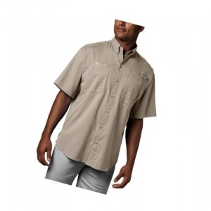 Koszule Columbia PFG Tamiami II Short Sleeve Męskie Khaki | 93GRXMKZD