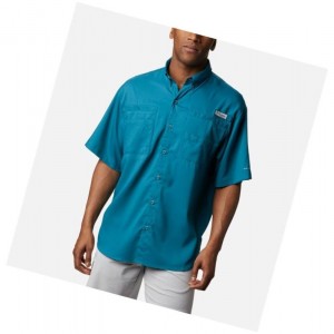 Koszule Columbia PFG Tamiami II Short Sleeve Big Męskie Niebieskie | 84XUWIHNL