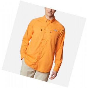 Koszule Columbia PFG Terminal Tackle Long Sleeve Woven Męskie Pomarańczowe | 32VBDNFKQ