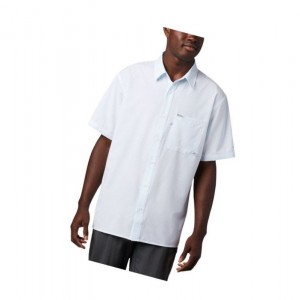 Koszule Columbia PFG Zero Rules Woven Short Sleeve Męskie Białe | 49YDFJMGC