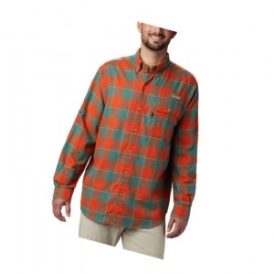 Koszule Columbia PHG Sharptail Flannel Męskie Pomarańczowe | 01DRXJBEU