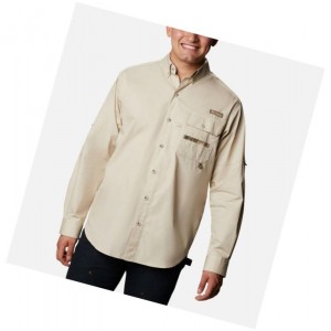 Koszule Columbia PHG Sharptail Long Sleeve Męskie Khaki | 28HRFSTZG