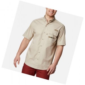 Koszule Columbia PHG Sharptail Short Sleeve Big Męskie Khaki | 63JDTCMGH