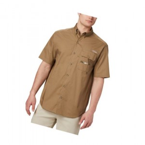 Koszule Columbia Sharptail Short Sleeve Męskie Brązowe | 57IFWYZVO