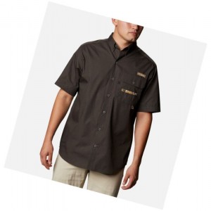 Koszule Columbia Sharptail Short Sleeve Męskie Szare | 94OULQFAK