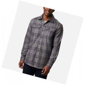 Koszule Columbia Silver Ridge 2.0 Flannel Tall Męskie Ciemny Szare | 96YNFVUCT