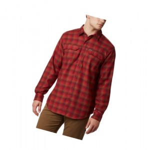 Koszule Columbia Silver Ridge 2.0 Flannel Big Męskie Niebieskie Czerwone | 31KXDJHAN