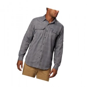 Koszule Columbia Silver Ridge 2.0 Plaid Long Sleeve Big Męskie Szare | 49DSVETFP