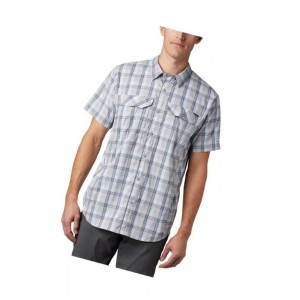 Koszule Columbia Silver Ridge Lite Plaid Short Sleeve Big Męskie Szare | 79CUVLHQF