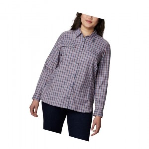 Koszule Columbia Silver Ridge Lite Plaid Long Sleeve Plus Size Damskie Kolorowe | 23PXYSTRC