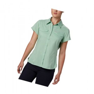 Koszule Columbia Silver Ridge Lite Short Sleeve Damskie Mięta | 41GJHQEVS