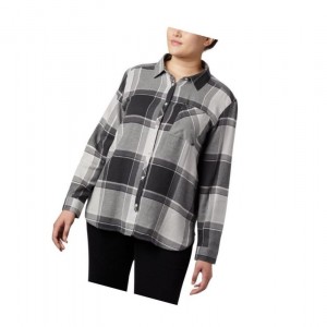 Koszule Columbia Simply Put II Flannel Plus Size Damskie Ciemny Szare | 71QTNBCSV