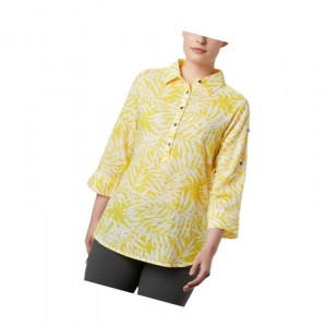 Koszule Columbia Summer Ease Popover Tunic Damskie Żółte | 21JZAOREC