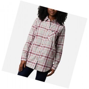 Koszule Columbia Sunday Summit Plaid Tunic Damskie Czerwone | 27DSPNHTA