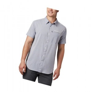 Koszule Columbia Twisted Creek II Short Sleeve Męskie Granatowe | 50BWNDKOI