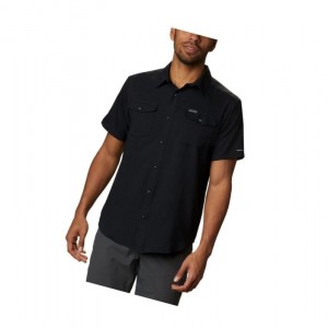 Koszule Columbia Utilizer II Solid Short Sleeve Big Męskie Czarne | 40IKXSUCY