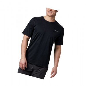 Koszulki Columbia Zero Rules Short Sleeve Męskie Czarne | 26RDSYFEI