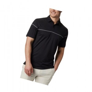 Koszulki Polo Columbia Omni-Wick Breaker Golf Męskie Czarne | 67DMGPQIR