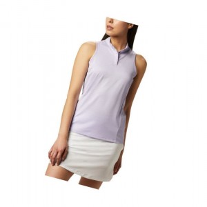 Koszulki Polo Columbia Omni-Wick Hole High Sleeveless Damskie Fioletowe | 53WBMIOSY