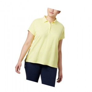 Koszulki Polo Columbia PFG Innisfree Short Sleeve Plus Size Damskie Pomarańczowe | 17PYEUZMQ