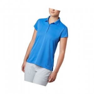 Koszulki Polo Columbia PFG Innisfree Short Sleeve Damskie Niebieskie | 16SQJEIPN