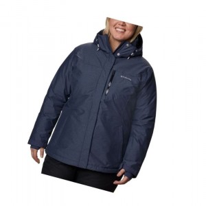 Kurtki Columbia Alpine Action Omni-Heat Plus Size Damskie Granatowe | 21NHMKZVD