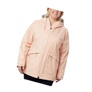 Kurtki Columbia Arcadia Casual Plus Size Damskie Różowe | 59KTGJHCP