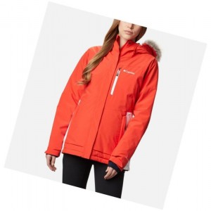 Kurtki Columbia Ava Alpine Insulated Damskie Pomarańczowe Białe | 73OCZYFBK