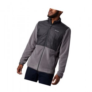 Kurtki Columbia Basin Butte Fleece Full Zip Męskie Szare | 51RZIWGVL