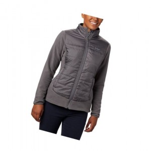 Kurtki Columbia Basin Butte Fleece Full Zip Damskie Szare | 16VXGEWZM