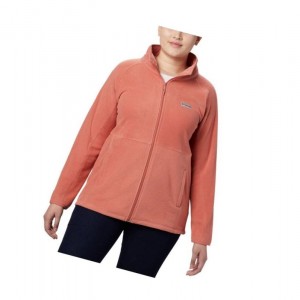 Kurtki Columbia Basin Trail Fleece Full Zip Plus Size Damskie Ciemny Koralowe | 79UOGEZCP