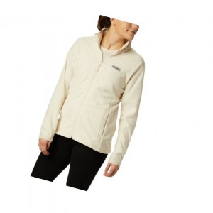 Kurtki Columbia Basin Trail Fleece Full Zip Top Damskie Kremowe | 31TVMHKFY