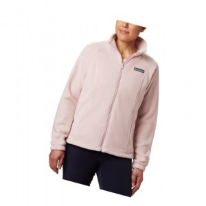 Kurtki Columbia Benton Springs Full Zip Fleece Damskie Różowe | 81PJDBWTY