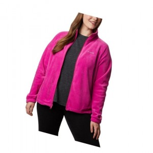 Kurtki Columbia Benton Springs Full Zip Plus Size Damskie Fuksja | 62ICSQKUV