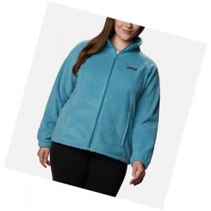 Kurtki Columbia Benton Springs Full Zip Plus Size Damskie Niebieskie | 28PYBIZLX