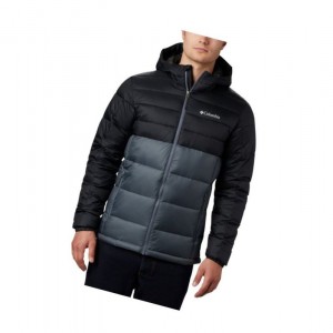 Kurtki Columbia Buck Butte Insulated Hooded Męskie Jasny Szare Czarne | 24EWQBMKU