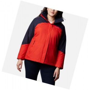 Kurtki Columbia Bugaboo II Fleece Interchange Plus Size Damskie Pomarańczowe | 80PJAQGFV