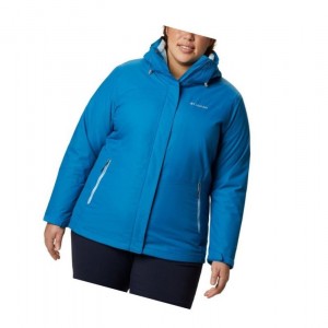 Kurtki Columbia Bugaboo II Fleece Interchange Plus Size Damskie Niebieskie | 62TOGINPW