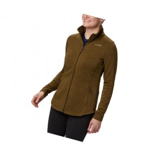 Kurtki Columbia Canyon Point Fleece Full Zip Damskie Oliwkowe | 83GFITBDX