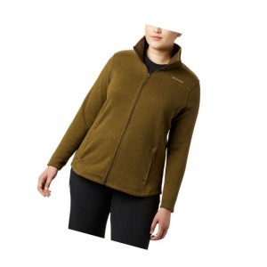 Kurtki Columbia Canyon Point Fleece Full Zip Plus Size Damskie Oliwkowe | 04KCHYBDE