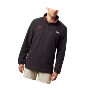 Kurtki Columbia Collegiate PFG Harborside Fleece - Texas A & M Męskie Czarne | 85UJRZTCP