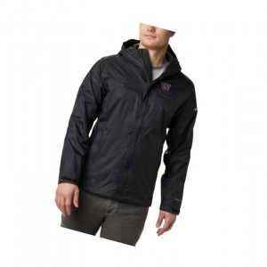 Kurtki Columbia Collegiate Watertight II - Washington Męskie Czarne | 81FSQGCAU