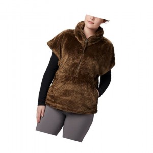 Kurtki Columbia Fire Side III Sherpa Shrug Damskie Oliwkowe | 92HYSBNAV