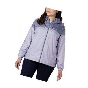 Kurtki Columbia Flash Forward Lined Windbreaker Plus Size Damskie Fioletowe | 86BDTYKEI