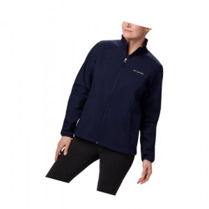 Kurtki Columbia Kruser Ridge II Softshell Damskie Granatowe | 02JAONBRM