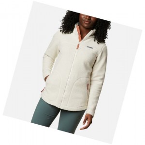 Kurtki Columbia Northern Reach Full Zip Sherpa Fleece Damskie Kremowe | 73MDOTBFA