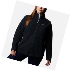 Kurtki Columbia Northern Reach Full Zip Sherpa Fleece Plus Size Damskie Czarne | 70EQHTFYM