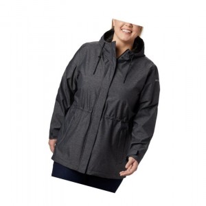 Kurtki Columbia Norwalk Mountain Plus Size Damskie Czarne | 50UEXBWYJ